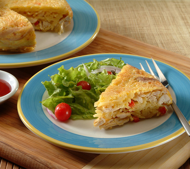 Pastel de Fideo y Pollo