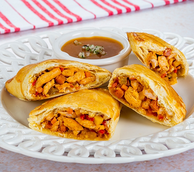 Empanadas de pavo al horno