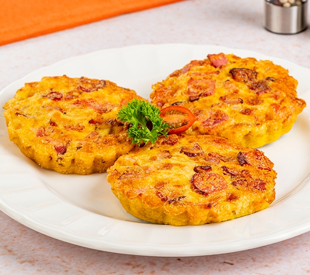 Quiche de maduro y tocino