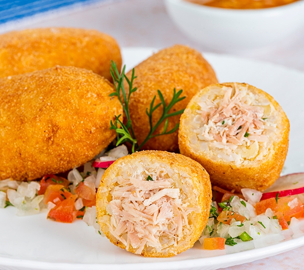 Croquetas de pollo desmechado